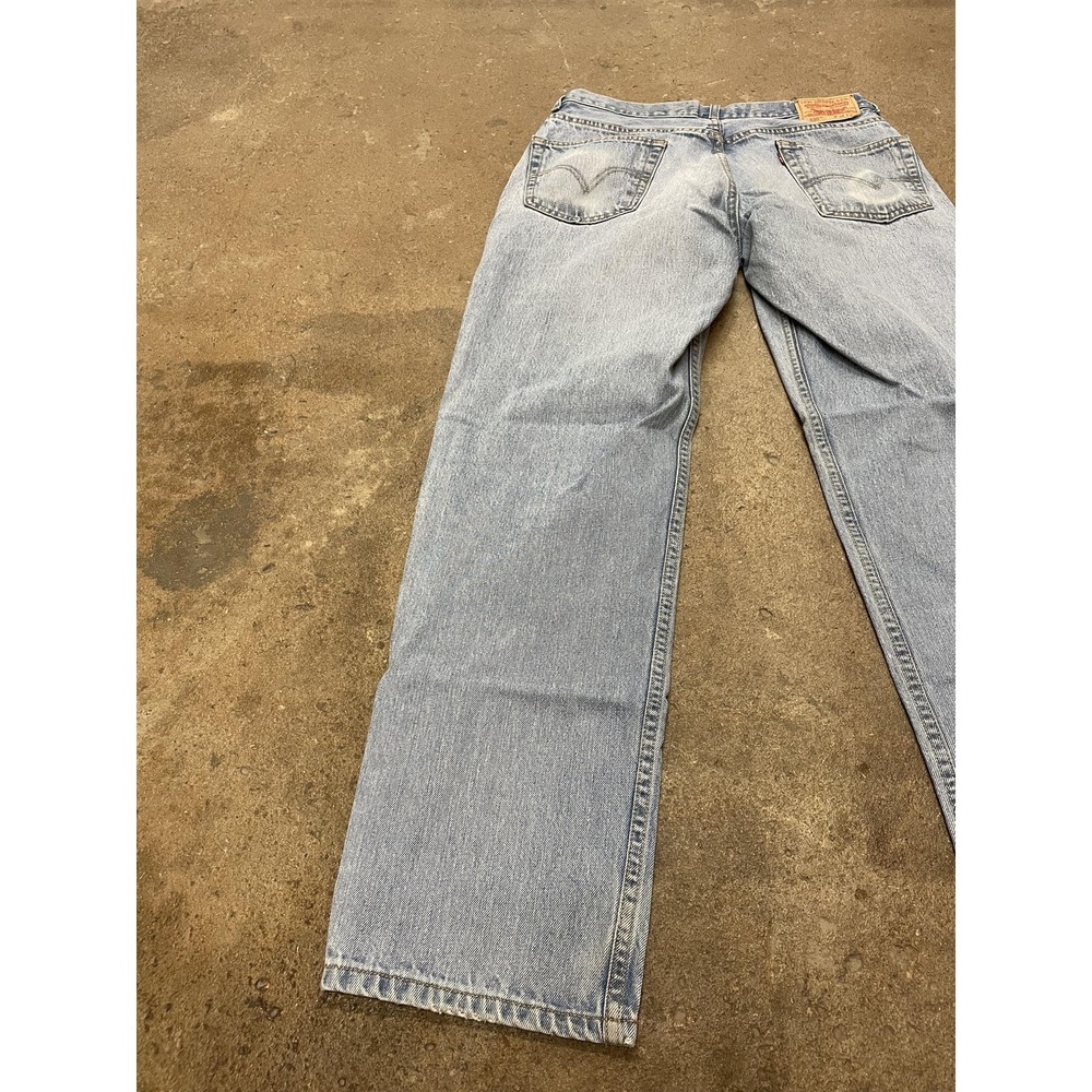 Levi's 550 Jeans Mens 34x34 Light Wash Relaxed Fit Tapered‎ Leg Denim Zip Fly - Picture 11 of 16
